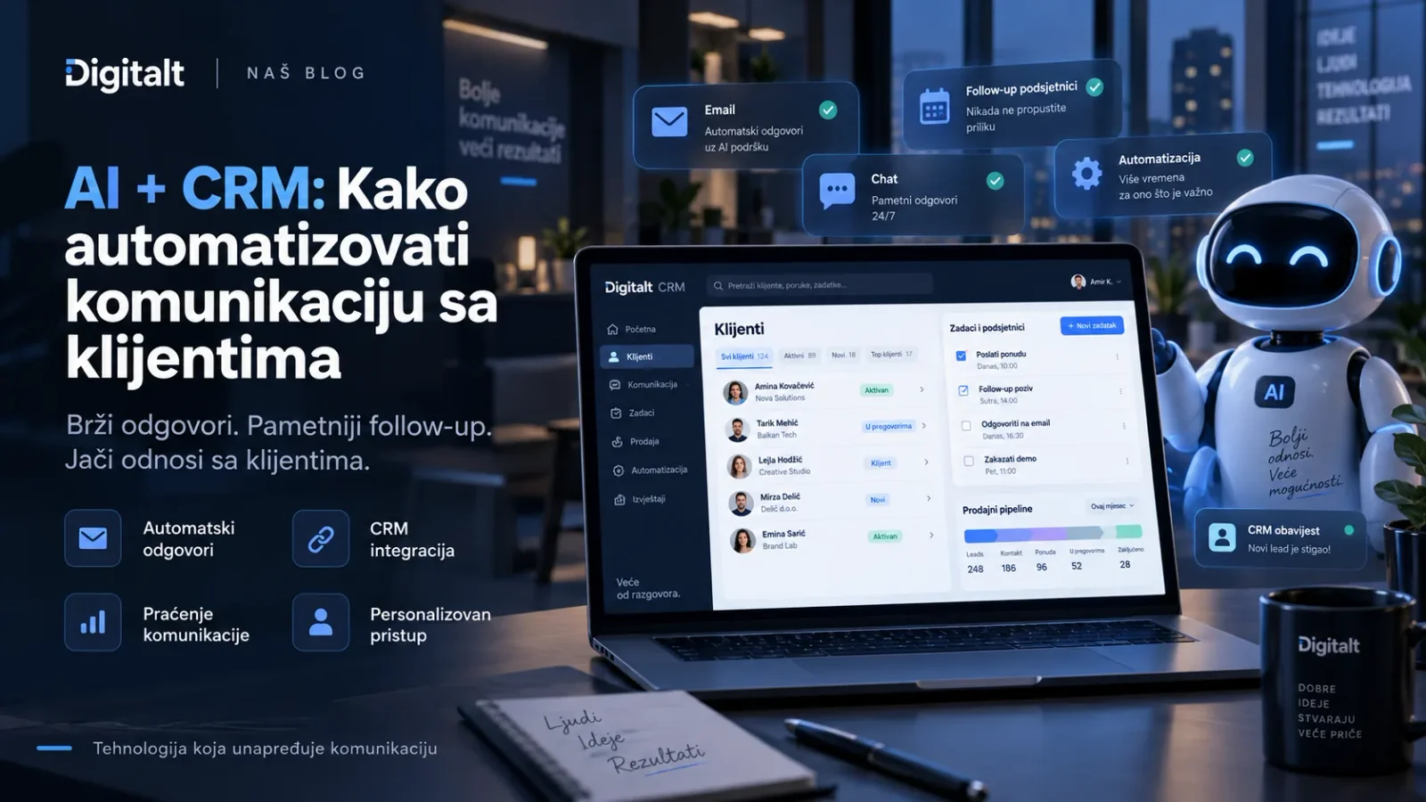 AI + CRM: Kako automatizovati komunikaciju sa klijentima